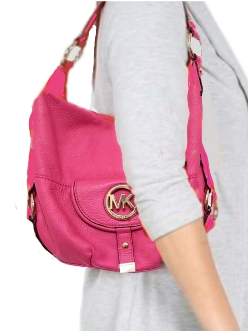 Micheal Micheal Kors Fuschia Hobo Sling Bag 🌟